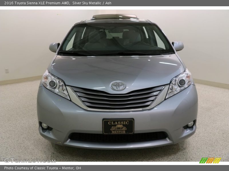 Silver Sky Metallic / Ash 2016 Toyota Sienna XLE Premium AWD