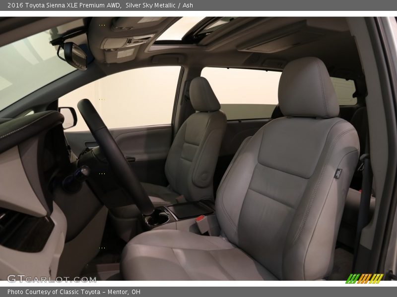 Silver Sky Metallic / Ash 2016 Toyota Sienna XLE Premium AWD
