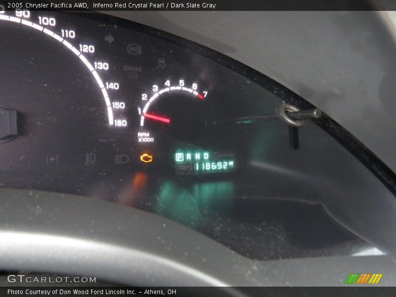 Inferno Red Crystal Pearl / Dark Slate Gray 2005 Chrysler Pacifica AWD