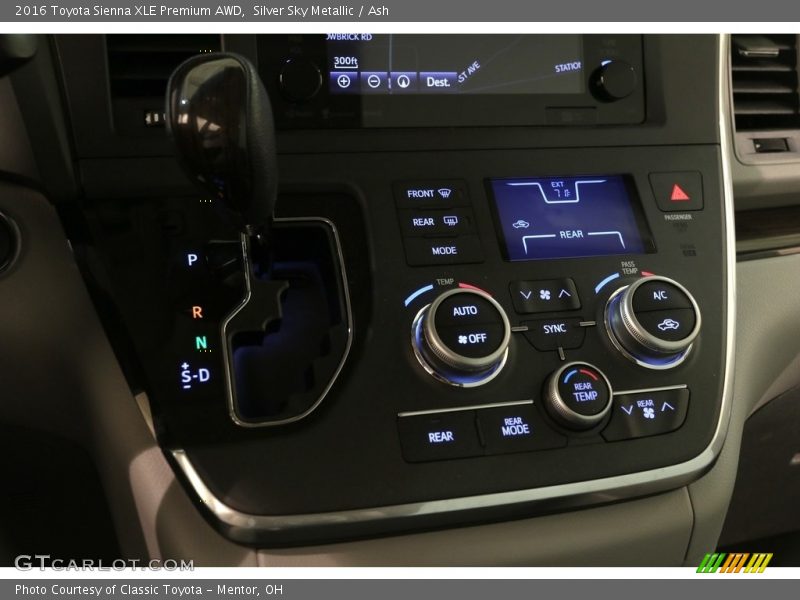 Silver Sky Metallic / Ash 2016 Toyota Sienna XLE Premium AWD