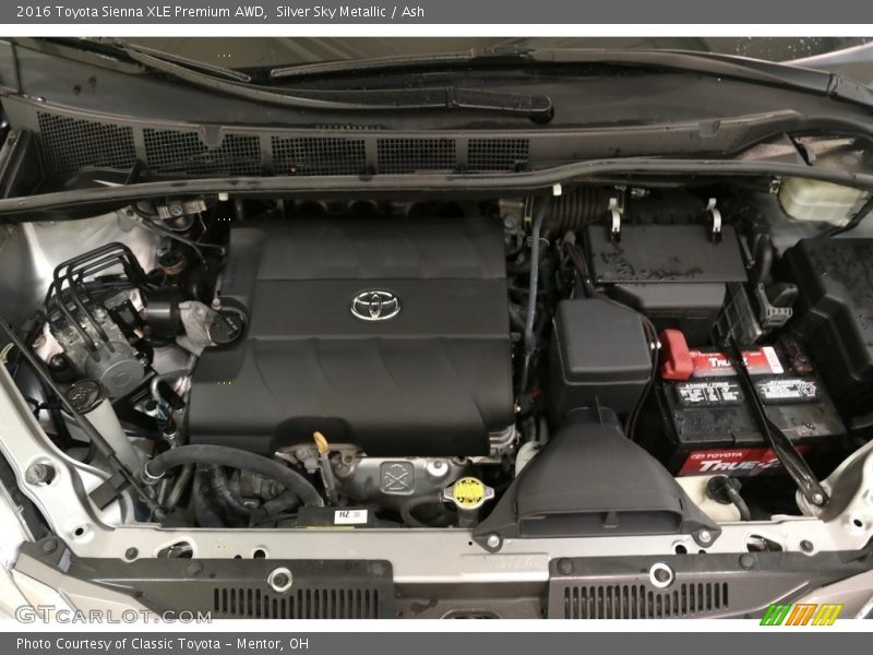 Silver Sky Metallic / Ash 2016 Toyota Sienna XLE Premium AWD