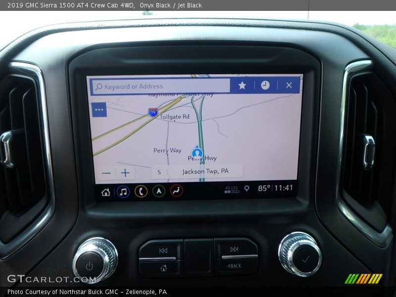 Navigation of 2019 Sierra 1500 AT4 Crew Cab 4WD