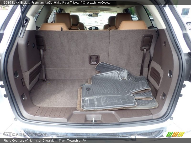 White Frost Tricoat / Choccachino/Cocoa 2016 Buick Enclave Premium AWD