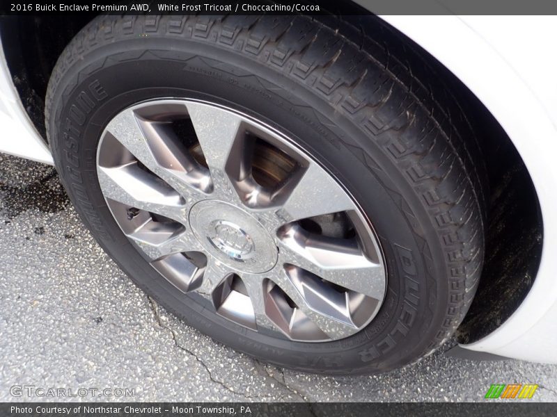 White Frost Tricoat / Choccachino/Cocoa 2016 Buick Enclave Premium AWD