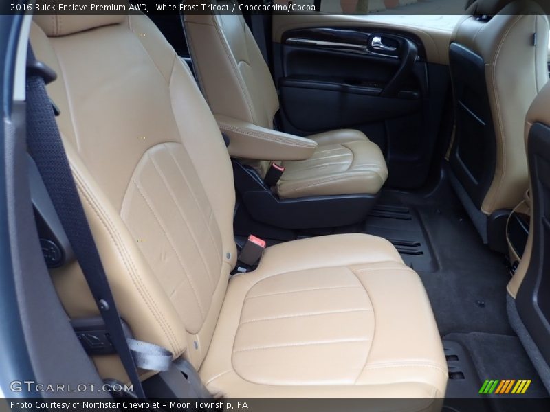 White Frost Tricoat / Choccachino/Cocoa 2016 Buick Enclave Premium AWD