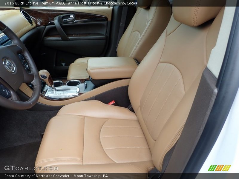 White Frost Tricoat / Choccachino/Cocoa 2016 Buick Enclave Premium AWD