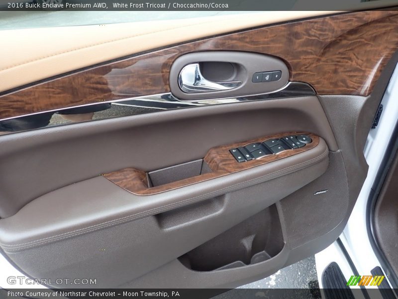White Frost Tricoat / Choccachino/Cocoa 2016 Buick Enclave Premium AWD