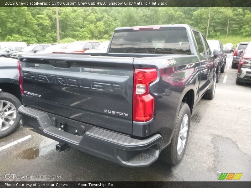 Shadow Gray Metallic / Jet Black 2019 Chevrolet Silverado 1500 Custom Crew Cab 4WD