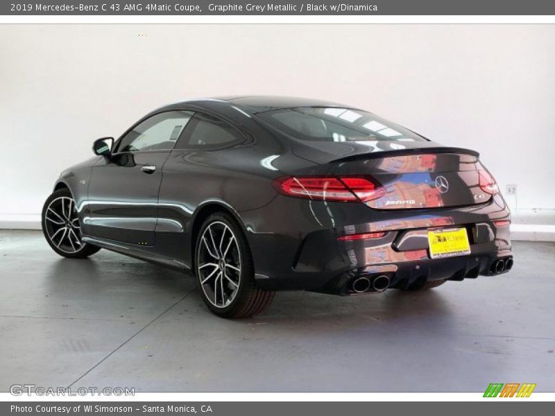 Graphite Grey Metallic / Black w/Dinamica 2019 Mercedes-Benz C 43 AMG 4Matic Coupe