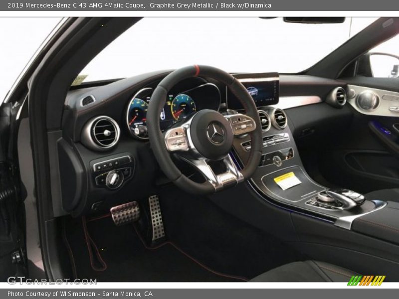 Graphite Grey Metallic / Black w/Dinamica 2019 Mercedes-Benz C 43 AMG 4Matic Coupe