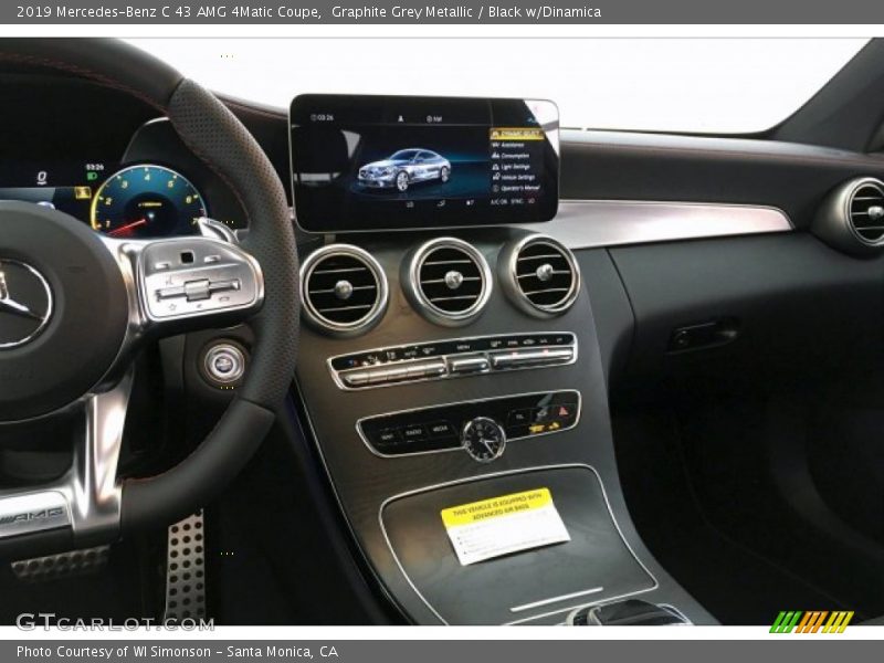 Graphite Grey Metallic / Black w/Dinamica 2019 Mercedes-Benz C 43 AMG 4Matic Coupe