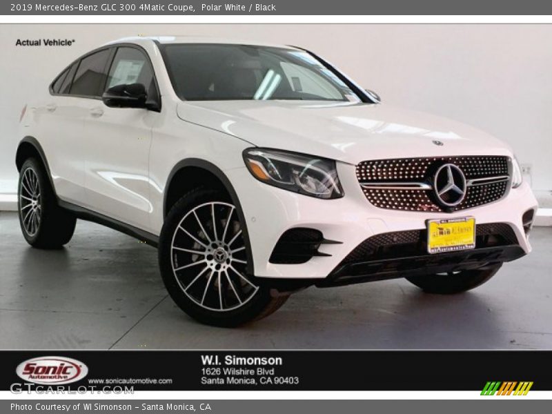 Polar White / Black 2019 Mercedes-Benz GLC 300 4Matic Coupe