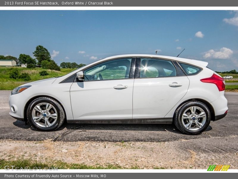 Oxford White / Charcoal Black 2013 Ford Focus SE Hatchback
