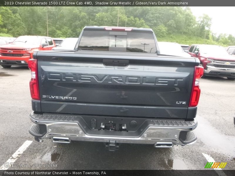 Shadow Gray Metallic / Gideon/Very Dark Atmosphere 2019 Chevrolet Silverado 1500 LTZ Crew Cab 4WD