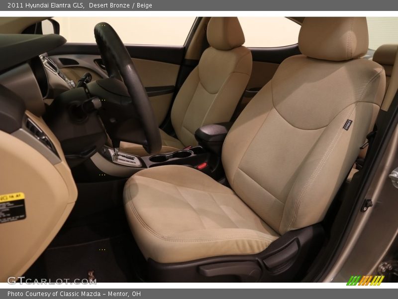 Desert Bronze / Beige 2011 Hyundai Elantra GLS