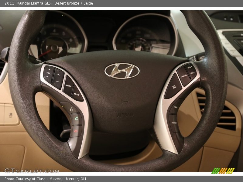 Desert Bronze / Beige 2011 Hyundai Elantra GLS