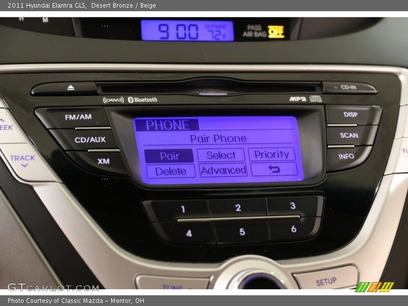 Desert Bronze / Beige 2011 Hyundai Elantra GLS