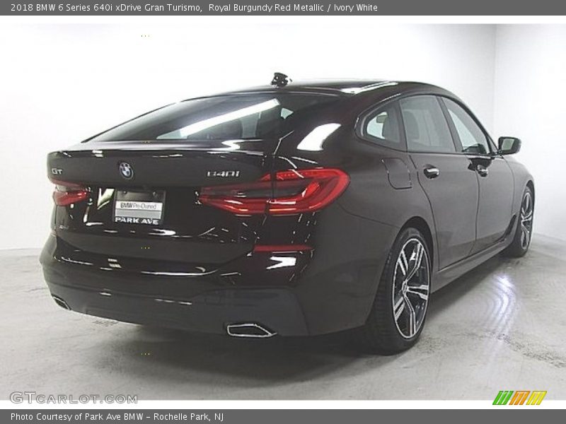 Royal Burgundy Red Metallic / Ivory White 2018 BMW 6 Series 640i xDrive Gran Turismo