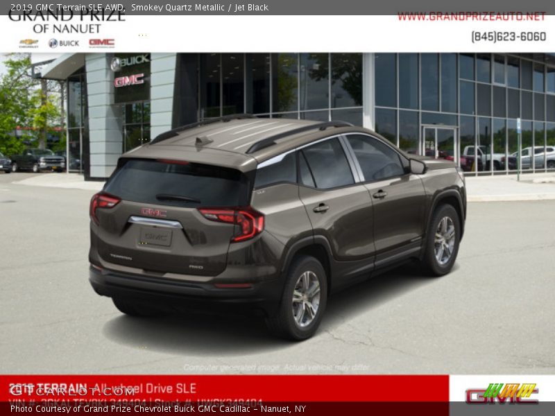 Smokey Quartz Metallic / Jet Black 2019 GMC Terrain SLE AWD