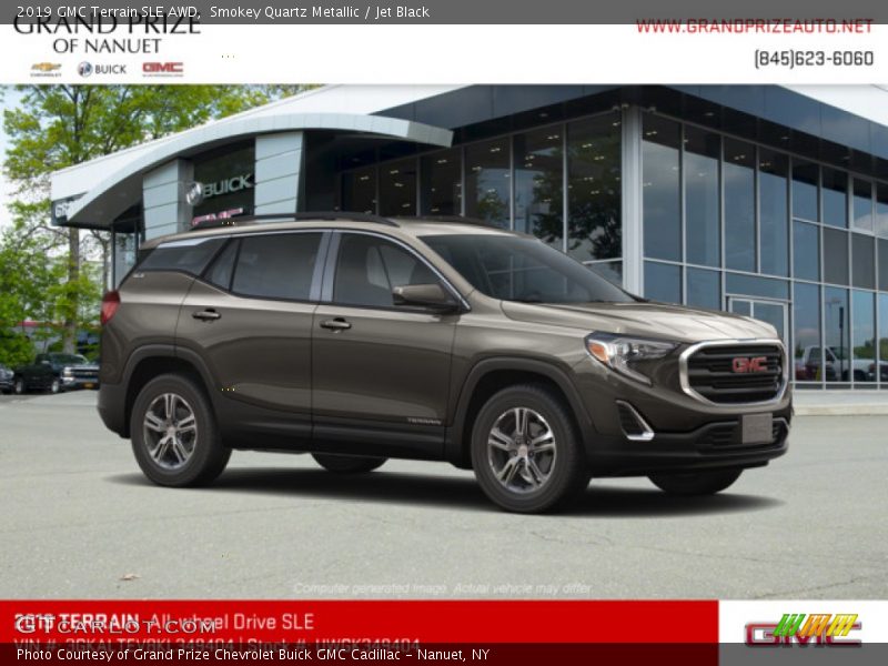 Smokey Quartz Metallic / Jet Black 2019 GMC Terrain SLE AWD