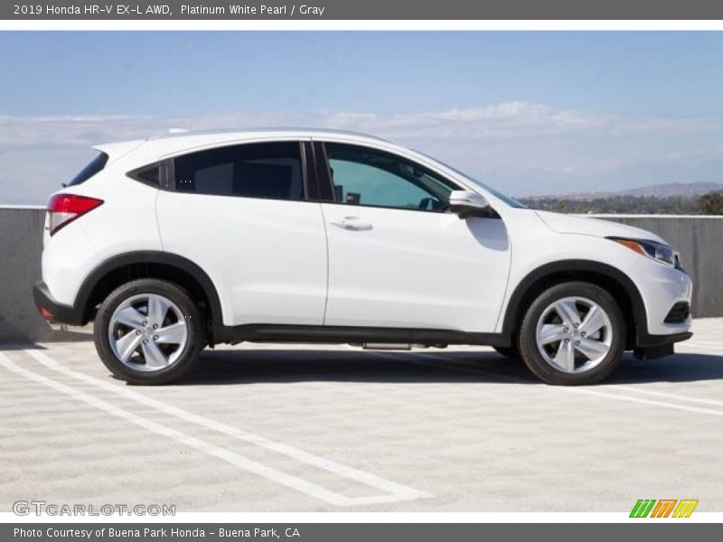 Platinum White Pearl / Gray 2019 Honda HR-V EX-L AWD