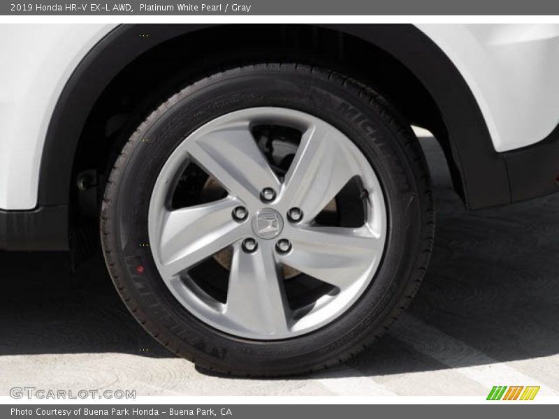 Platinum White Pearl / Gray 2019 Honda HR-V EX-L AWD