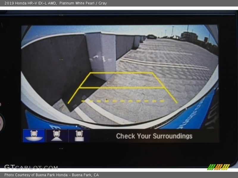 Platinum White Pearl / Gray 2019 Honda HR-V EX-L AWD