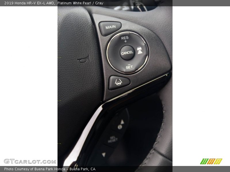 Platinum White Pearl / Gray 2019 Honda HR-V EX-L AWD