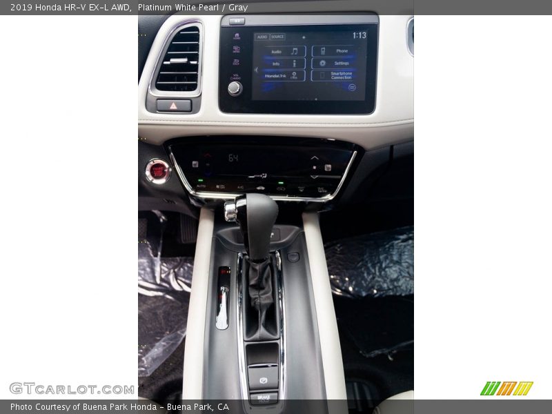 Platinum White Pearl / Gray 2019 Honda HR-V EX-L AWD