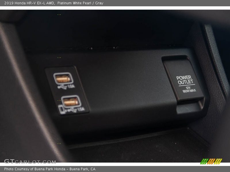 Platinum White Pearl / Gray 2019 Honda HR-V EX-L AWD