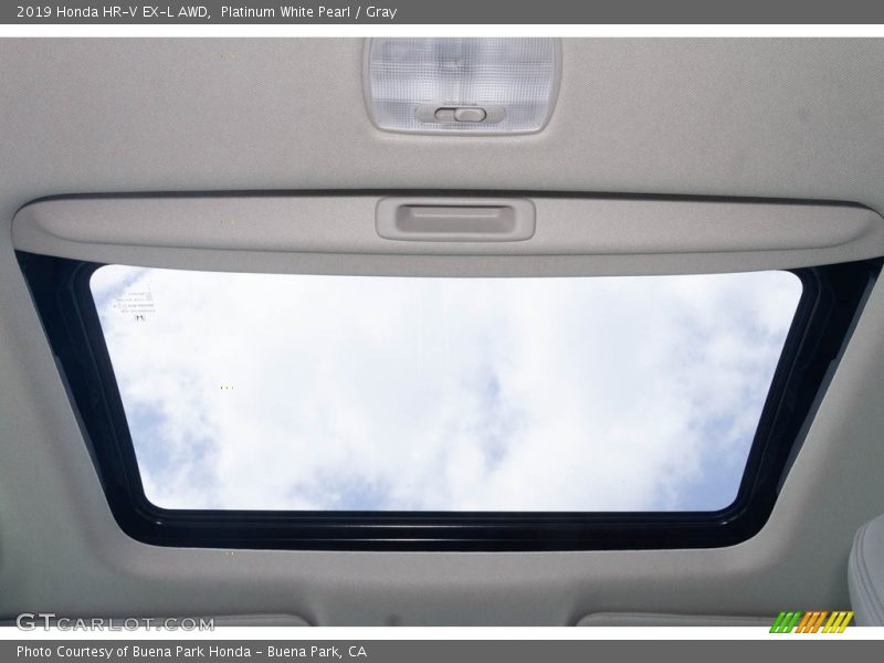 Platinum White Pearl / Gray 2019 Honda HR-V EX-L AWD