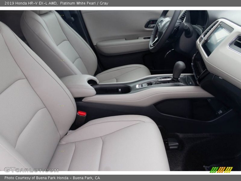 Platinum White Pearl / Gray 2019 Honda HR-V EX-L AWD