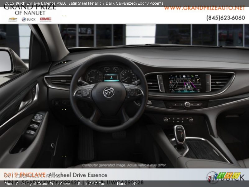 Satin Steel Metallic / Dark Galvanized/Ebony Accents 2019 Buick Enclave Essence AWD