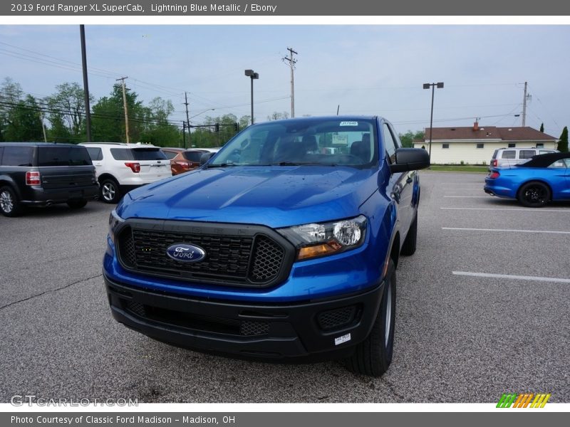 Lightning Blue Metallic / Ebony 2019 Ford Ranger XL SuperCab