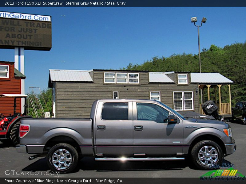 Sterling Gray Metallic / Steel Gray 2013 Ford F150 XLT SuperCrew