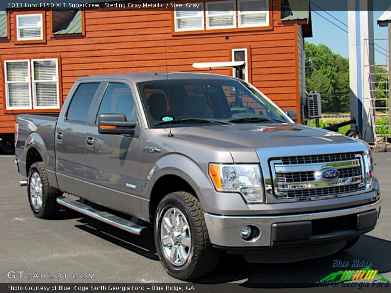 Sterling Gray Metallic / Steel Gray 2013 Ford F150 XLT SuperCrew