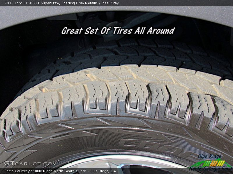 Sterling Gray Metallic / Steel Gray 2013 Ford F150 XLT SuperCrew