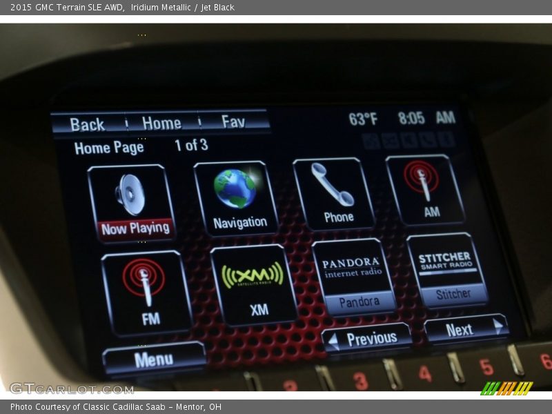Iridium Metallic / Jet Black 2015 GMC Terrain SLE AWD
