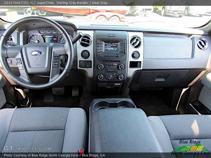 Sterling Gray Metallic / Steel Gray 2013 Ford F150 XLT SuperCrew