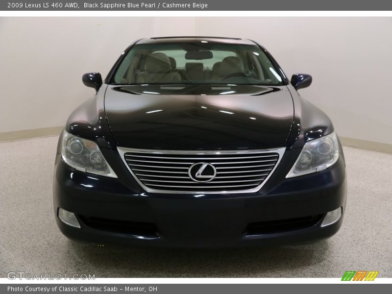 Black Sapphire Blue Pearl / Cashmere Beige 2009 Lexus LS 460 AWD