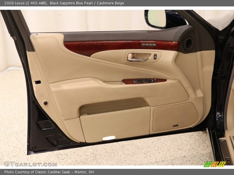 Black Sapphire Blue Pearl / Cashmere Beige 2009 Lexus LS 460 AWD
