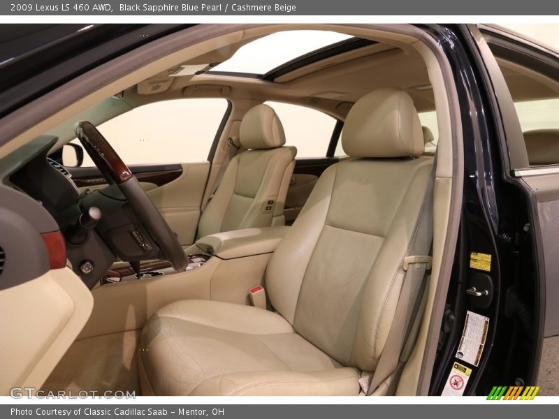 Black Sapphire Blue Pearl / Cashmere Beige 2009 Lexus LS 460 AWD