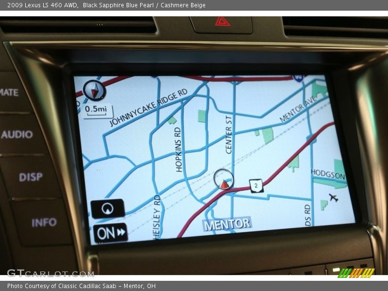 Black Sapphire Blue Pearl / Cashmere Beige 2009 Lexus LS 460 AWD