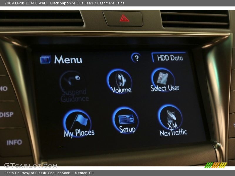 Black Sapphire Blue Pearl / Cashmere Beige 2009 Lexus LS 460 AWD