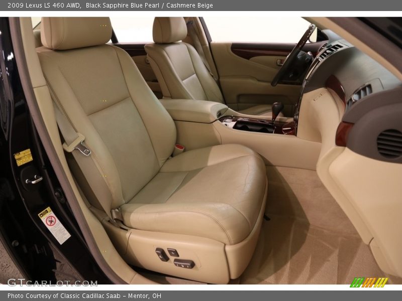 Black Sapphire Blue Pearl / Cashmere Beige 2009 Lexus LS 460 AWD