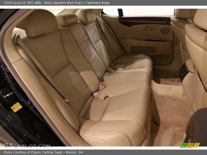 Black Sapphire Blue Pearl / Cashmere Beige 2009 Lexus LS 460 AWD