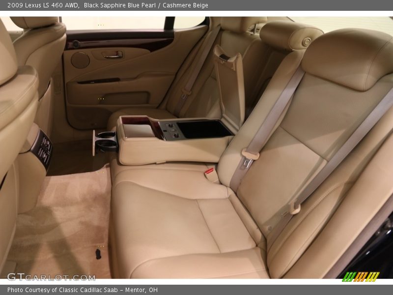 Black Sapphire Blue Pearl / Cashmere Beige 2009 Lexus LS 460 AWD