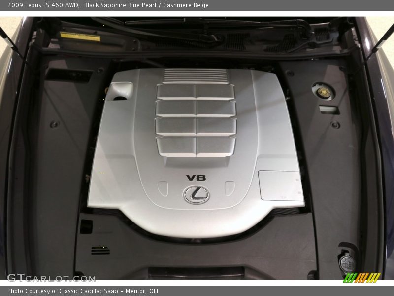 Black Sapphire Blue Pearl / Cashmere Beige 2009 Lexus LS 460 AWD