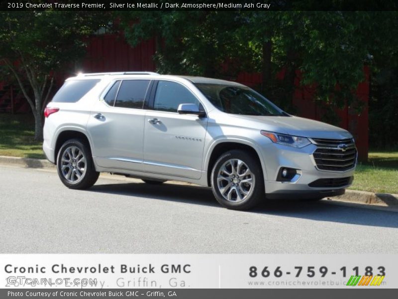 Silver Ice Metallic / Dark Atmosphere/Medium Ash Gray 2019 Chevrolet Traverse Premier