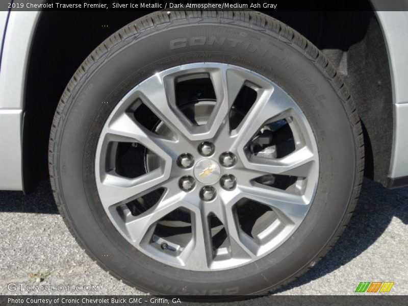 Silver Ice Metallic / Dark Atmosphere/Medium Ash Gray 2019 Chevrolet Traverse Premier